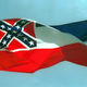 The Mississippi State flags flies April 17, 2001, in Pascagoula, Miss.
Bill Colgin/Getty Images